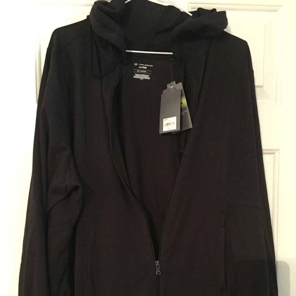 Black workout jacket